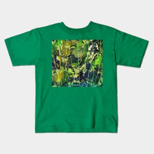 Green abstract Kids T-Shirt